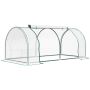 Szklarnia transparentna Outsunny 200x100x80cm, kolor zielony