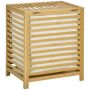 Pojemnik na pranie 55L Homcom 50x36x60cm, jasnobrązowy/biały