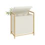 Kosz na pranie SONGMICS RLH103, 2 przegrody, 65 × 40 × 78 cm