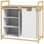 Laundry basket 38L Homcom 70x36x70cm., light brown/white