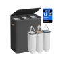 SONGMICS laundry basket, 2 compartments, 170 l, 64 × 40 × 75 cm