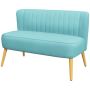 Sofa skandynawska 2-osobowa, zielona, ​​117 x 56,5 x 77 cm