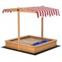 Sandbox with roof 107.5x107.5x110cm., various colors