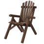 Садовый стул Outsunny 83x68x101 см, темно-коричневый.