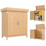 Garden storage cabinet, 2 shelves, 74 × 43 × 88 cm