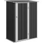Domek ogrodowy Outsunny 142x84x189cm, czarno-szary