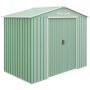 Garden storage shed Outsunny 213x130x185cm., green/white