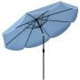 Parasol ogrodowy, 3 pozycje, Ø265 × 235 cm