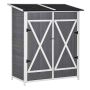 Garden tool cabinet Outsunny 139x75x160cm., gray/white