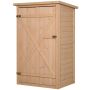 Szafka na narzędzia ogrodowe Outsunny 75x56x115cm, jasnobrązowa