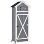Garden tool cabinet Outsunny 78x52.5x182cm., gray/white