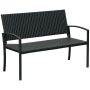 Garden bench Outsunny 122x60x85cm., black