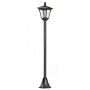 Lampa ogrodowa z baterią solarną Outsunny 18x18x160cm, czarna