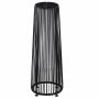 Lampa ogrodowa z baterią solarną Outsunny 21,5x21,5x61cm, czarna