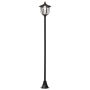Lampa ogrodowa z baterią solarną Outsunny 26,5x177cm, czarna