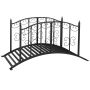 Садовый мостик Outsunny 119x67x70 см, черный