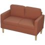 Sofa Homcom 117x63x79cm., orange/light brown