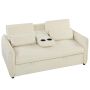 Sofa rozkładana 3 w 1, beżowa, 166 × 90 × 84 cm
