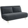 Sofa rozkładana, podwójna, 3 pozycje oparcia, 141 × 81 × 90 cm