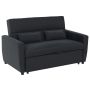 Sofa rozkładana Homcom 155x90x88,5cm., czarna