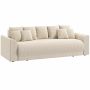 Sofa rozkładana z pojemnikiem na pościel i 9 poduszkami, 230 × 95 × 73 cm