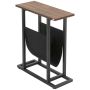 Stolik kawowy Homcom 49x19x55cm, czarno-brązowy