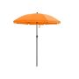 Parasol plażowy składany Ø 160 cm, pomarańczowy