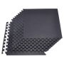 Zestaw mat sportowych VEVOR HRD-XJD6614-12BK, 12 szt., 600 × 600 × 14 mm