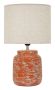 Lampa stołowa, 1 żarówka, pomarańczowa