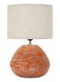 Lampa stołowa, 1 źródło światła, pomarańczowa, 30 × 49 × 30 cm