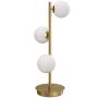 Lampa stołowa, 3 oprawki G9, złota, Ø 12 × 53 cm