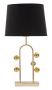 Lampa stołowa Bubble, 1 źródło światła, czarno-złota