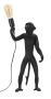 Mauro Ferretti Monkey Table Lamp, 26 × 55 × 34 cm