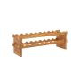 Wine bottle rack made of bamboo