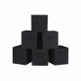 Storage boxes 26 x 26 x 28 cm., 6 pcs., black