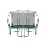 Trampoline 366x270cm., black/mint color