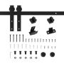 Sliding door hardware set Homcom, black