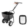 Push spreader VEVOR TC2135, 27.2 kg capacity, 45 × 75 × 80 cm
