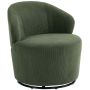 Fotel obrotowy 360°, zielony, 73,5 × 77 × 74,5 cm
