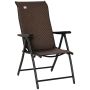 Складной стул Outsunny 58x71x111 см, черно-коричневый