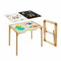 Składany stolik sensoryczny VEVOR G16SKU6, 7 w 1, 74 × 51 × 52 cm