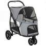 Foldable dog stroller, up to 20 kg, Grey, 92 × 95 × 63 cm