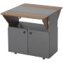 Folding dining table, with cabinet, 70 × 75 × 83 cm