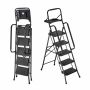 Folding ladder VEVOR CQX805-2, 5 steps, 53 × 106.5 × 174 cm