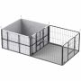 Puppy whelping box, 7 panels, 203 × 102 × 60 cm