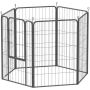 Dog enclosure PawHut 136x68x100cm., black