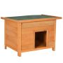 Dog kennel PawHut 82x58x58cm., light brown/dark green
