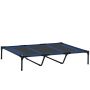 Dog bed, raised, Blue/black, 122 × 92 × 23 cm