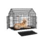 Klatka dla psa Feandrea PPD015B01, dwoje drzwi, 120 × 72,5 × 109 cm