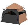 Dog tent PawHut 120x120x106cm., black/brown